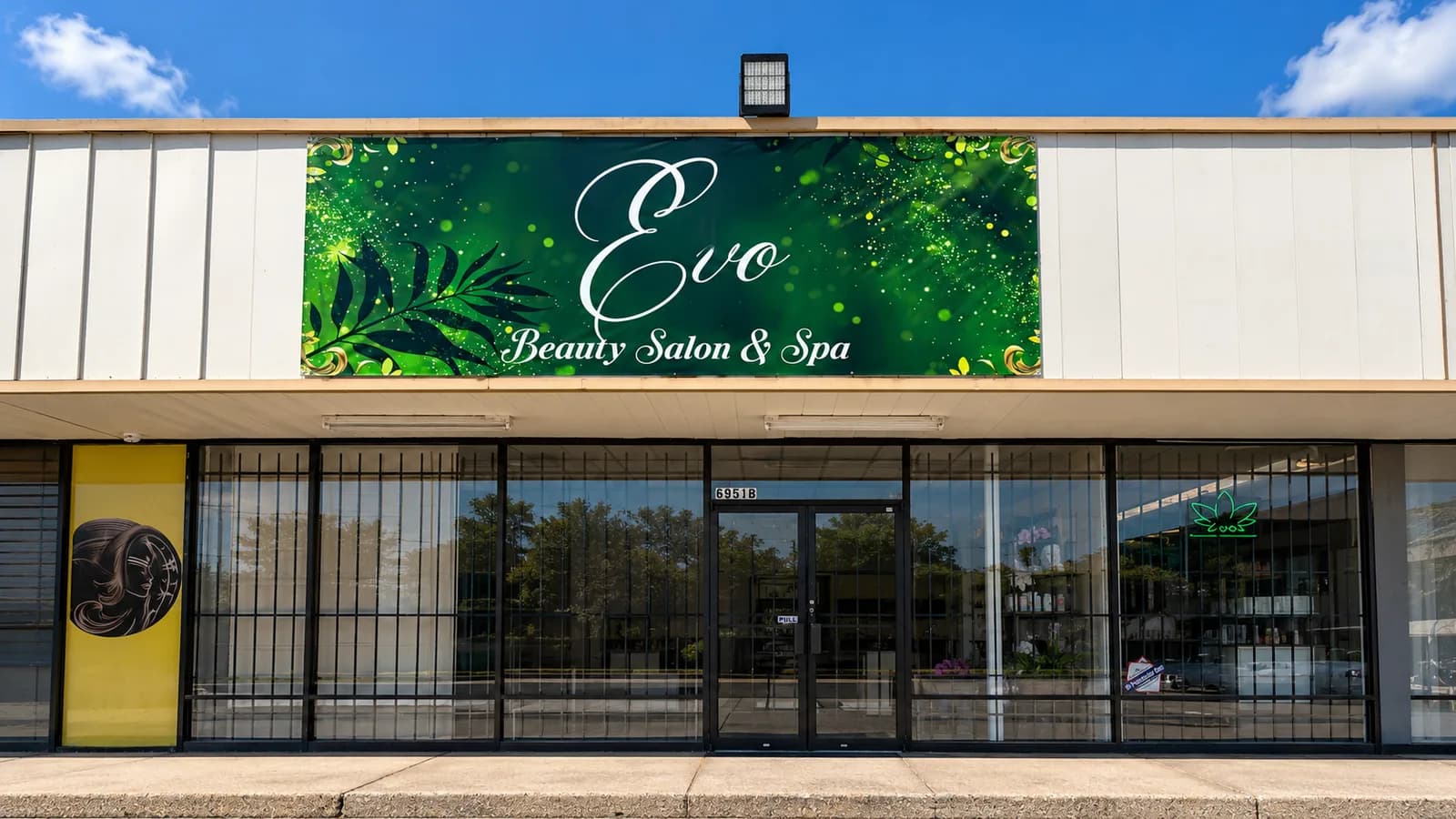 Fachada de Evo Beauty Salon & Spa en Cypress, Houston TX